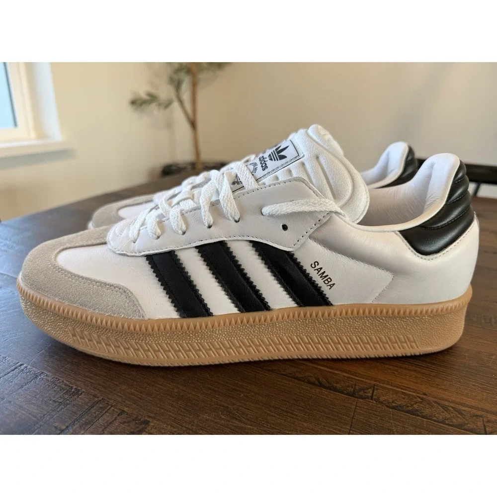 Adidas Men's Samba XLG Sneakers Cloud White Core Black Gum Size 13 NIB IE1377